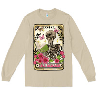 Mushroom the reader tarot card Long Sleeve Tee - Artiststas