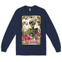 Navy the reader tarot card Long Sleeve Tee - Artiststas