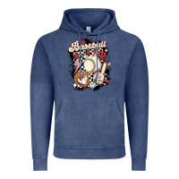 Vintage Denim checkered retro baseball Vintage Hoodie - MaliasSmallBusiness