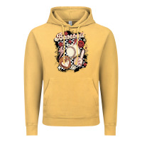 Vintage Mustard checkered retro baseball Vintage Hoodie - MaliasSmallBusiness