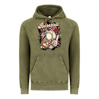 Vintage Olive checkered retro baseball Vintage Hoodie - MaliasSmallBusiness