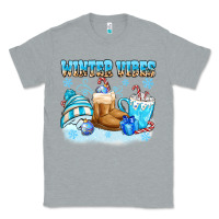 Heather Grey winter vibes Classic Tee - MaliasSmallBusiness