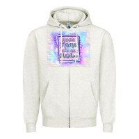 Oatmeal Heather because mama runs this shitshow Zipper Hoodie - TumblerDesignByShophia