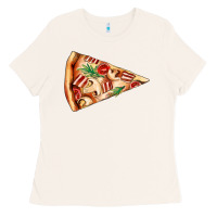 Bone pizza slice Ladies Tee - AdoDesignShop