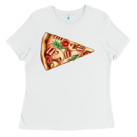 White pizza slice Ladies Tee - AdoDesignShop