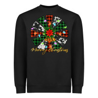 Black merry christmas windmill Heavyweight Sweatshirt - Jasminsmagicworld