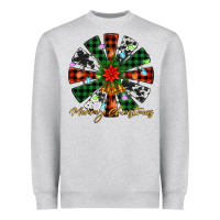 Heather Grey merry christmas windmill Heavyweight Sweatshirt - Jasminsmagicworld