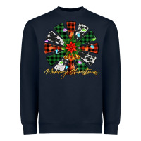 Navy merry christmas windmill Heavyweight Sweatshirt - Jasminsmagicworld