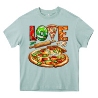 Love Pizza Heavy Core Tee | Teevron