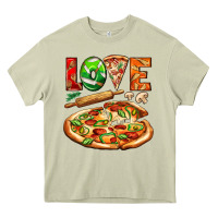 Mossy love pizza Heavy Core Tee - AdoDesignShop