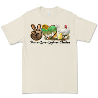 Bone Peace Love Leghorn Chicken Premium Tee - LillyAllenDesigns