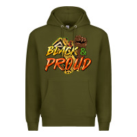 Army Green Black and proud Premium Hoodie - HowdyJamesFarm