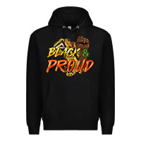 Black Black and proud Premium Hoodie - HowdyJamesFarm