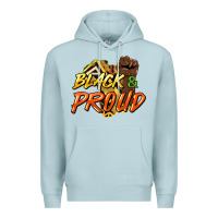 Blue Mist Black and proud Premium Hoodie - HowdyJamesFarm