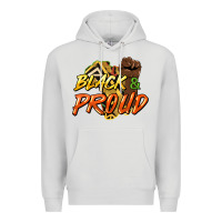 Dove Grey Black and proud Premium Hoodie - HowdyJamesFarm