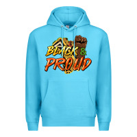 Ocean Blue Black and proud Premium Hoodie - HowdyJamesFarm
