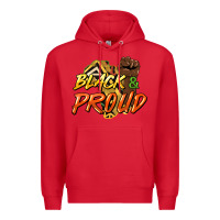 Red Black and proud Premium Hoodie - HowdyJamesFarm