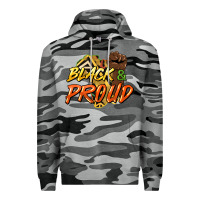 Slate Camo Black and proud Premium Hoodie - HowdyJamesFarm