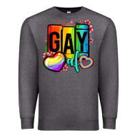 Charcoal Heather gay af Premium Sweatshirt - OliviaCreatesArt