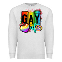 Oatmeal Heather gay af Premium Sweatshirt - OliviaCreatesArt