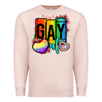 Pale Pink gay af Premium Sweatshirt - OliviaCreatesArt
