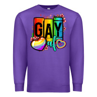 Purple gay af Premium Sweatshirt - OliviaCreatesArt