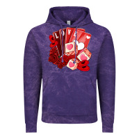 Cloud Purple valentines day feeling lucky Vintage Hoodie - NancyCooperArtShop