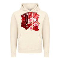 Vintage Artic valentines day feeling lucky Vintage Hoodie - NancyCooperArtShop