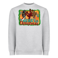 Heather Grey merry christmas cactus Heavyweight Sweatshirt - Jasminsmagicworld
