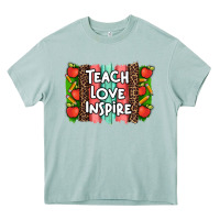 Arona teach love inspire brushstroke with  and pen leopard Heavy Core Tee - Artiststas