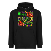 Black happy crawdi gras olivia Heavyweight Hoodie - OliviaCreatesArt