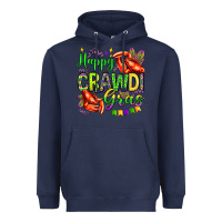 Navy happy crawdi gras olivia Heavyweight Hoodie - OliviaCreatesArt
