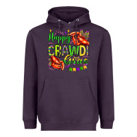 Plum happy crawdi gras olivia Heavyweight Hoodie - OliviaCreatesArt