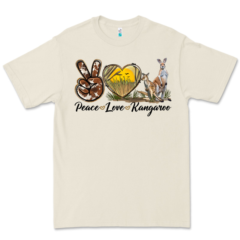 Peace Love Kangaroo Premium Tee by LillyAllenDesigns | Teevron