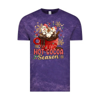 Cloud Purple hot cocoa season Vintage Tee - MaliasSmallBusiness