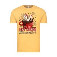 Vintage Mustard hot cocoa season Vintage Tee - MaliasSmallBusiness