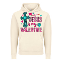 Vintage Artic jesus is my valentine Vintage Hoodie - NancyCooperArtShop