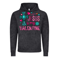 Vintage Black jesus is my valentine Vintage Hoodie - NancyCooperArtShop