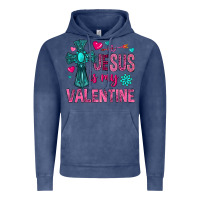 Vintage Denim jesus is my valentine Vintage Hoodie - NancyCooperArtShop
