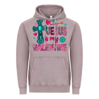 Vintage Zinc jesus is my valentine Vintage Hoodie - NancyCooperArtShop