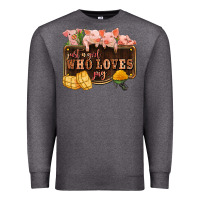 Charcoal Heather just a girl who loves pig olivia Premium Sweatshirt - OliviaCreatesArt