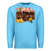 Ocean Blue just a girl who loves pig olivia Premium Sweatshirt - OliviaCreatesArt