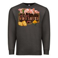 Smoke just a girl who loves pig olivia Premium Sweatshirt - OliviaCreatesArt