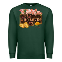 Sports Green just a girl who loves pig olivia Premium Sweatshirt - OliviaCreatesArt