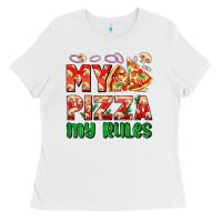 White my pizza  my rules Ladies Tee - AdoDesignShop