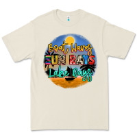 Boat Waves Sun Rays Lake Days Premium Tee | Teevron