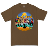 Cacao boat waves sun rays lake days Premium Tee - NancyCooperArtShop