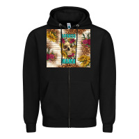 Black badass mama with flowers Zipper Hoodie - TumblerDesignByShophia