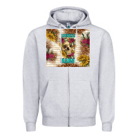 Heather Grey badass mama with flowers Zipper Hoodie - TumblerDesignByShophia