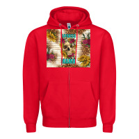 Red badass mama with flowers Zipper Hoodie - TumblerDesignByShophia